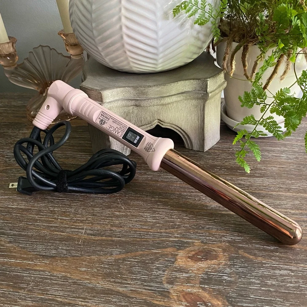 Lange Womens Hair Curling Wand Styling‎ Tool Pink Gold HT015B